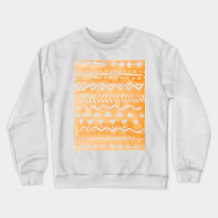 Loose bohemian pattern - orange Crewneck Sweatshirt